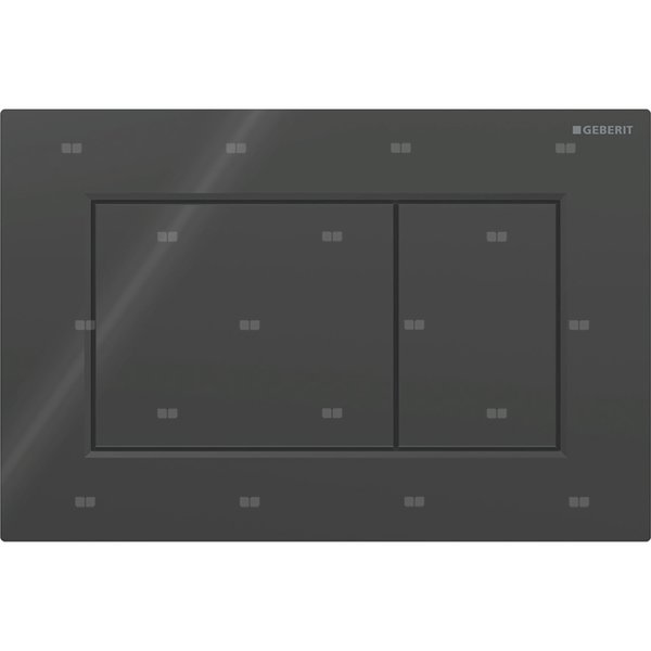 Przycisk uruchamiający Geberit Sigma01, przedni, czarny, prostokątny