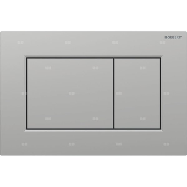 Przycisk uruchamiający Geberit Sigma01, przedni, chrom mat, easy-to-clean, prostokątny