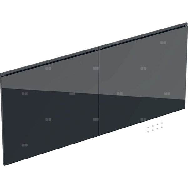 Zestaw frontów szuflad do dolnej szafki pod umywalkę GEBERIT Acanto, kol. czarny matowy