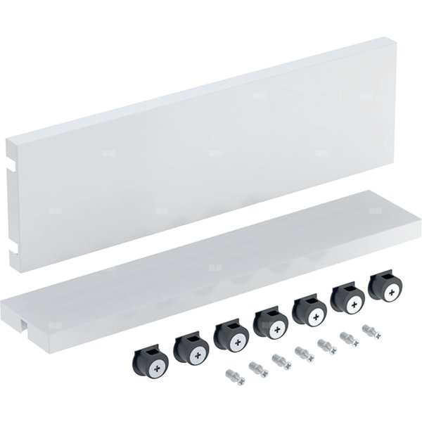 Zestaw serwisowy Geberit do szafki pod umywalkę: Szerokość umywalki=36cm, Biały / Melamina, struktura drewna