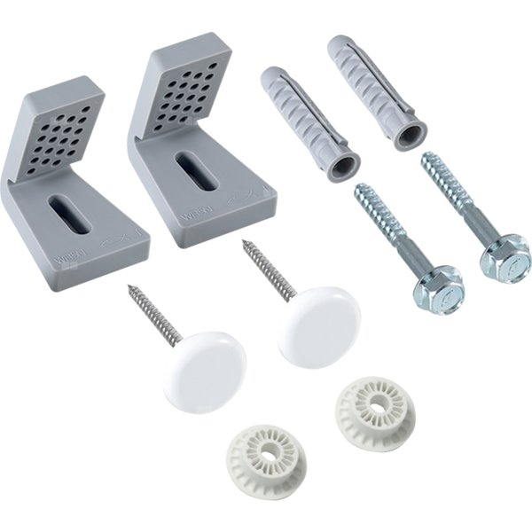 Elementy mocujące Geberit do stojącej miski WC i stojącego bidetu, mocowanie na podłodze