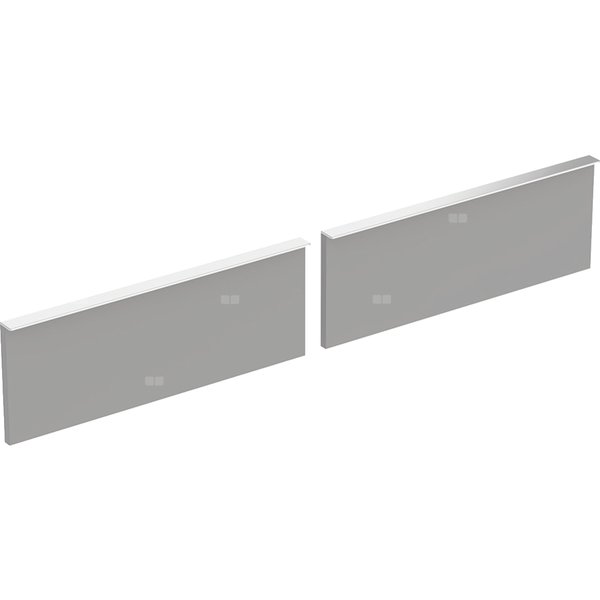 Zestaw frontów szuflad do szafki pod umywalkę podwójną GEBERIT iCon, kol. platynowy szer.1200 mm