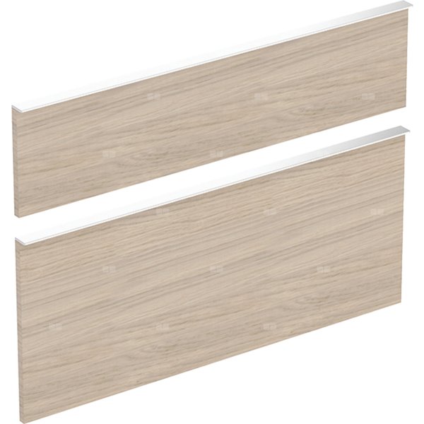 Zestaw frontów szuflad do dolnej szafki pod umywalkę GEBERIT iCon, kol. dąb melamina, struktura drewna szer.900 mm
