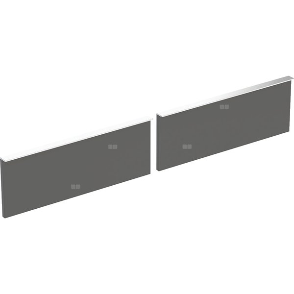 Zestaw frontów szuflad do dolnej szafki pod dwie umywalki GEBERIT iCon, kol. lava szer.1200 mm