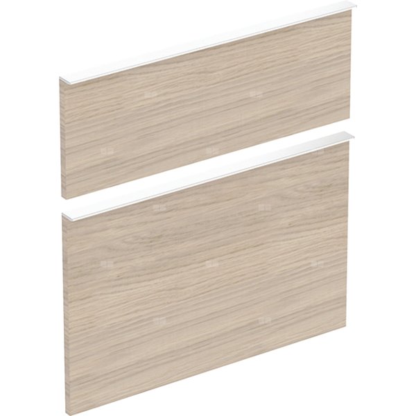 Zestaw frontów szuflad do dolnej szafki pod umywalkę GEBERIT iCon, kol. dąb melamina, struktura drewna szer.600 mm
