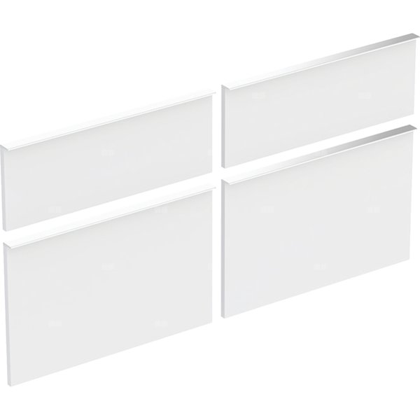 Zestaw frontów szuflad do dolnej szafki pod umywalkę GEBERIT iCon, kol. biały szer.1200 mm