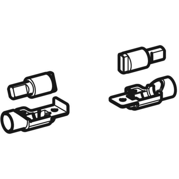 Zestaw amortyzatorów do deski sedesowej i pokrywy deski sedesowej, do Geberit AquaClean 4000