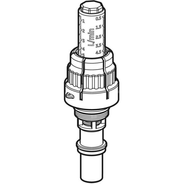 Zawór regulacyjny Geberit z miernikiem przepływu: G1/2''