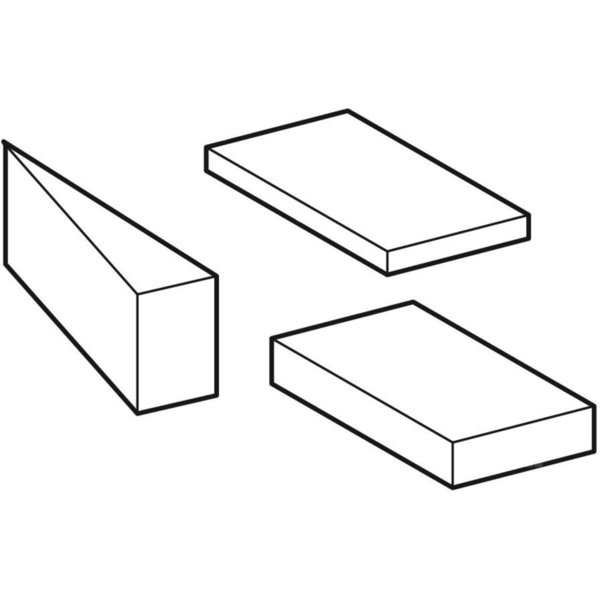 Zestaw podkładek i klinów montażowych do ścianki prysznicowej walk-in Geberit ONE