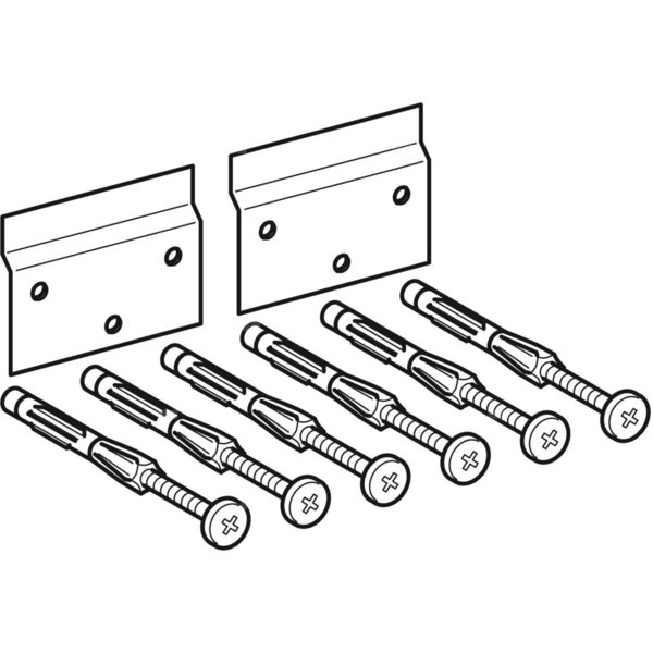 Elementy mocujące Keramag do wysokiej szafki