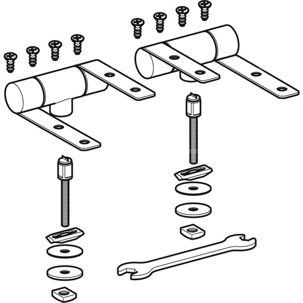 Zestaw zawiasów Geberit do deski sedesowej (2 szt.)