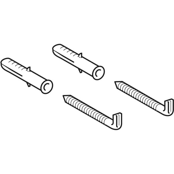 Elementy mocujące Geberit do szafki z lustrem