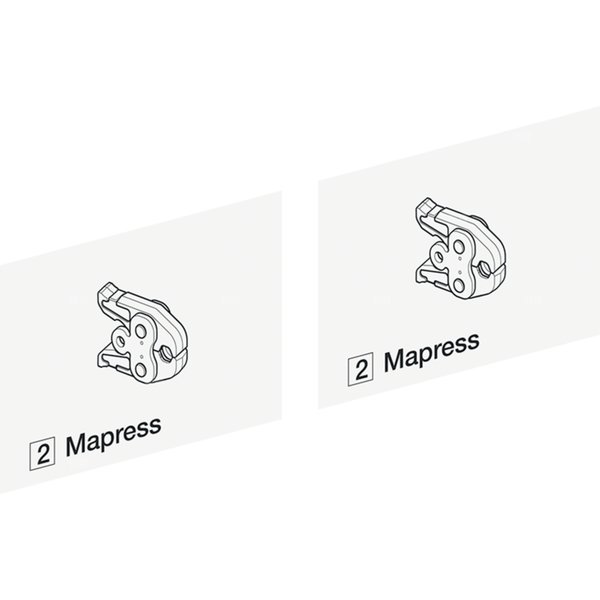 Naklejka identyfikacyjna - opaski zaciskowe Mapress [2] (zestaw 2 szt)
