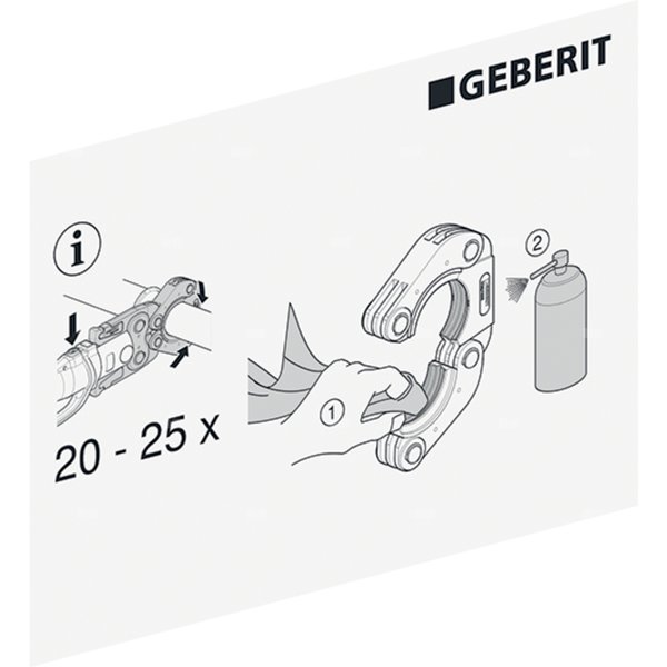 Naklejka informacyjna - opaski zaciskowe Mapress