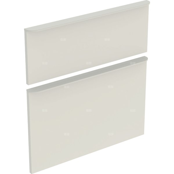 Zestaw frontów szuflad do szafki pod umywalkę GEBERIT, kol. sand wysoki połysk szer.600 mm