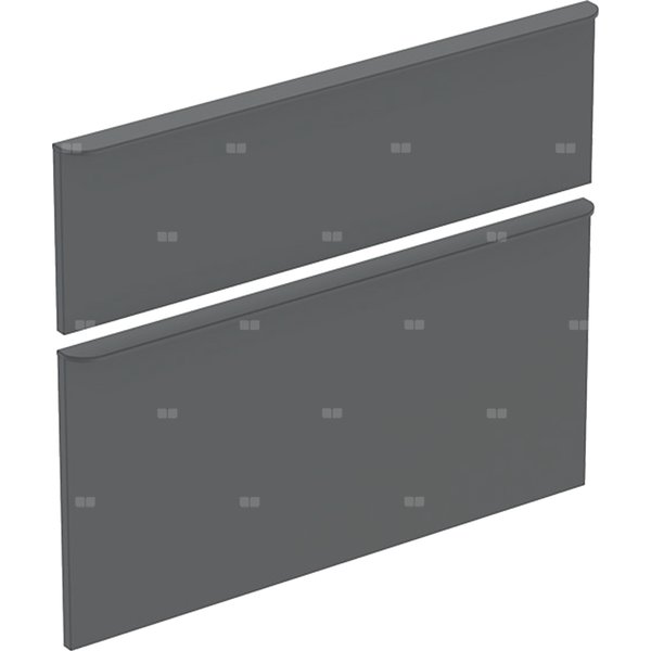 Zestaw frontów szuflad do szafki pod umywalkę GEBERIT, kol. lava matowy szer.750 mm