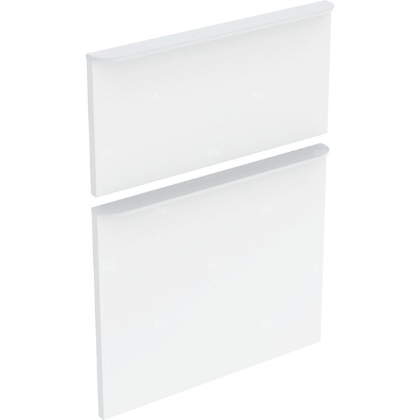 Zestaw frontów szuflad do szafki bocznej GEBERIT, kol. biały wysoki połysk szer.450 mm