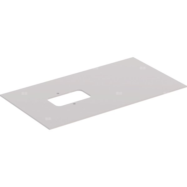 Szklana półka Geberit do dolnej szafki pod umywalkę stawianą na blat Citterio: Taupe, Szerokość umywalki=90cm