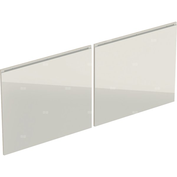 Zestaw frontów szuflad do szafki pod umywalkę podwójną GEBERIT, kol. piaskowy szer.1200 mm