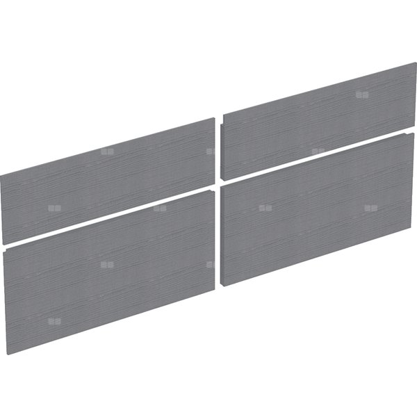 Zestaw frontów szuflad do dolnej szafki pod umywalkę GEBERIT Xeno², kol. szary szer.1400 mm