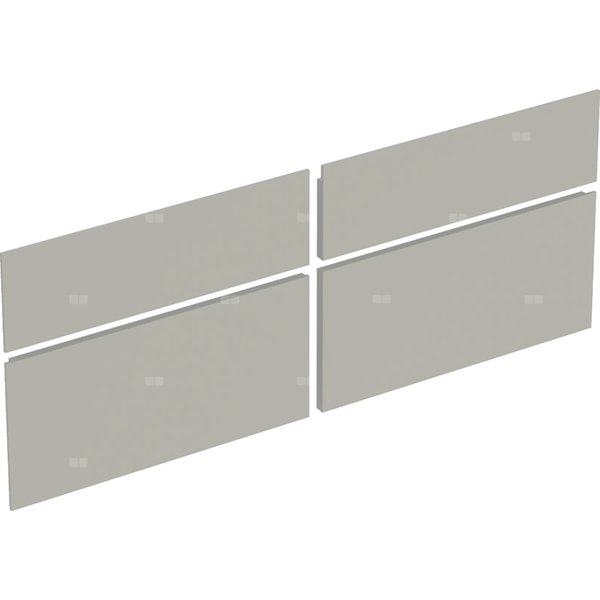 Zestaw frontów szuflad do dolnej szafki pod umywalkę GEBERIT Xeno², kol. szary szer.1400 mm