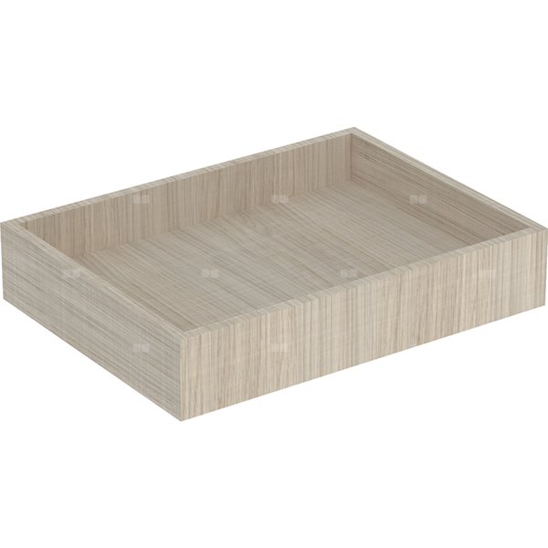 Szuflada wewnętrzna Geberit do dolnej szafki pod umywalkę: Dąb beżowy, Szerokość umywalki=45cm