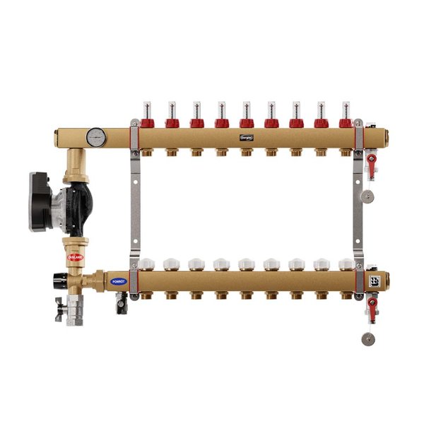Rozdzielacz stalowy RSt - 9 PTMe (3D 20-40)