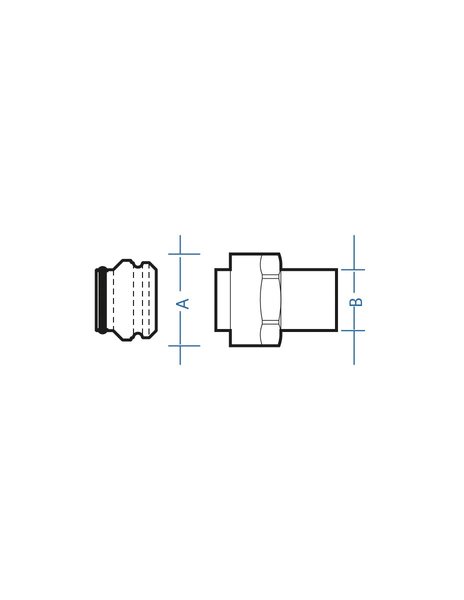 Adapter miedź [15] chrom