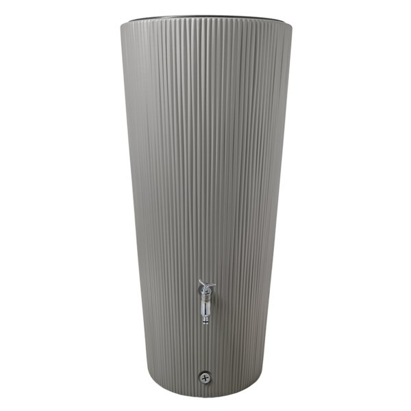 Zbiornik na deszczówkę z donicą Linus 2w1 220l, cynkowo-szary