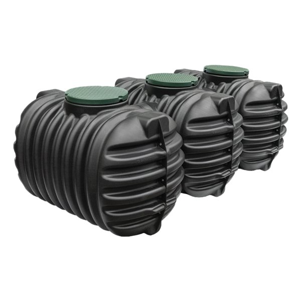 CRISTAL TRIO zbiornik podziemny 7950 /8400L z pokrywami D600