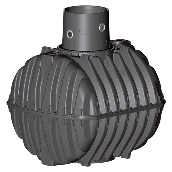 CARAT Zbiornik podziemny 2700L z nadbudową MAX DN160 (bez pokrywy)