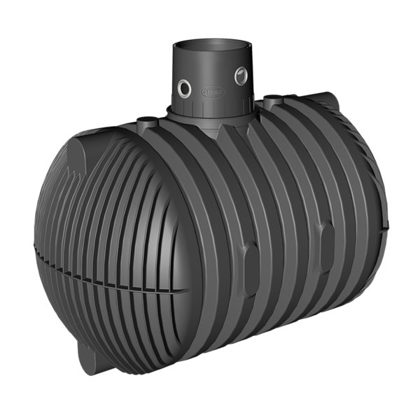 CARAT XL Zbiornik podziemny 10000L z nadbudową MAX DN160 (bez pokrywy) - plastikowy Zbiornik na wodę deszczową, zbiornik na deszczówkę , zbiornik retencyjny, zbiornik z tworzywa , szambo