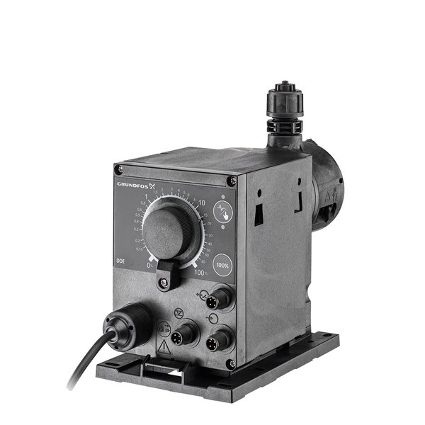 Pompa dozująca GRUNDFOS DDE 15-4 B-PP/V/C-X-31U2U2FG tworzywo sztuczne wzmocnione włóknem, maksymalna wydajność 15 l/h, pobór mocy silnika 19 W
