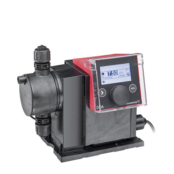 Pompa dozująca GRUNDFOS DDA 30-4 AR-PP/V/C-F-31U2U2FG tworzywo sztuczne wzmocnione włóknem, maksymalna wydajność 30 l/h, pobór mocy silnika 24 W
