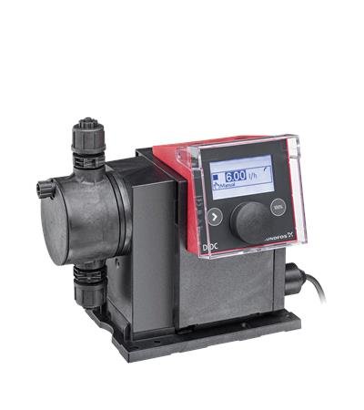 Pompa dozująca GRUNDFOS DDC 6-10 AR-PVC/V/C-F-31I001FG tworzywo sztuczne wzmocnione włóknem, maksymalna wydajność 6 l/h, pobór mocy silnika 22 W