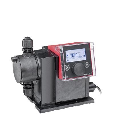 Pompa dozująca GRUNDFOS DDA 30-4 FC-PP/E/C-F-31U2U2FG tworzywo sztuczne wzmocnione włóknem, maksymalna wydajność 30 l/h, pobór mocy silnika 24 W