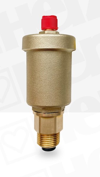 Odpowietrznik automatyczny Micro Herz PN12, przyłącze R1/2'' z zaworem stopowym
