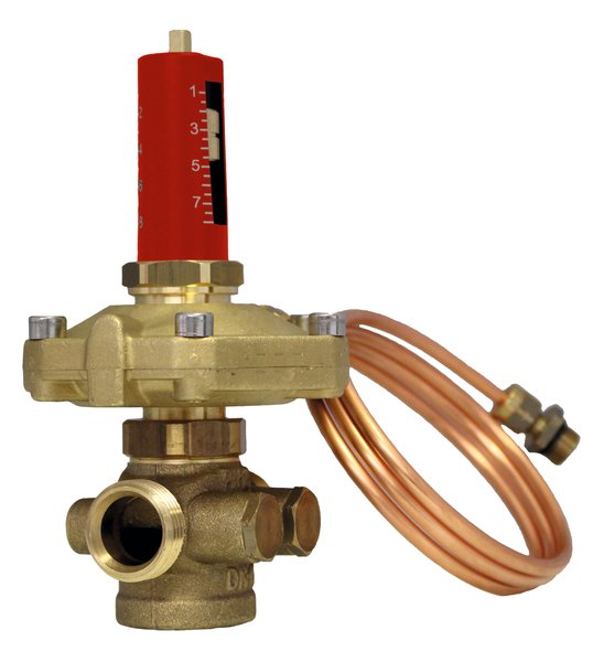 Regulator ciśnienia różnicowego HERZ 60 kPa, mosiądz DN 20, zakres przepł. 25-60 kPa