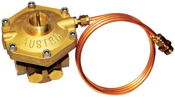 Regulator ciśnienia różnicowego HERZ 4002 FIX TS, mosiądz DN 32, zakres przepł. 23 kPa
