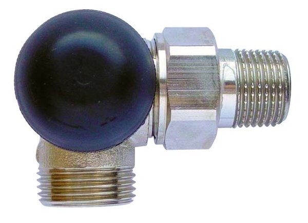 Zawór grzejnikowy termostatyczny HERZ TS-90-H 3-osiowy, połączenie 1/2'' (niklowanie)