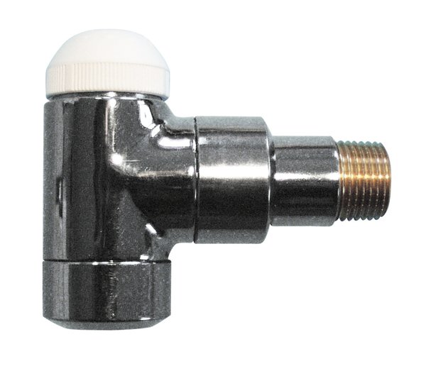 Zawór grzejnikowy termostatyczny HERZ TS-90 DE LUXE kątowy, połączenie 1/2'' (chrom)