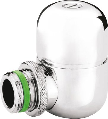 Odpowietrznik automatyczny HERZ De Luxe kątowy chromowany GZ mosiądz fi 1/2''