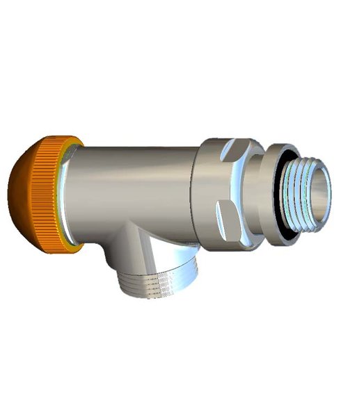 Zawór termostatyczny HERZ DE LUXE - figura kątowa specjalna M22x1,5 1/2'' chrom