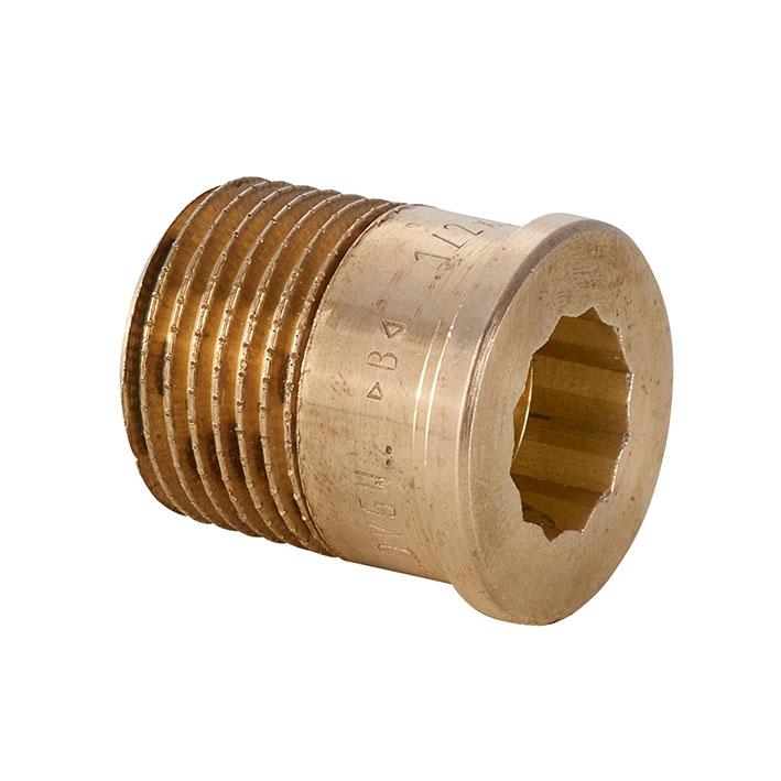 Część śrubunku z uszczelką IBP 4371 G, brąz, 1 1/2'' x 2'' (GZ x końcówka wtykowa)