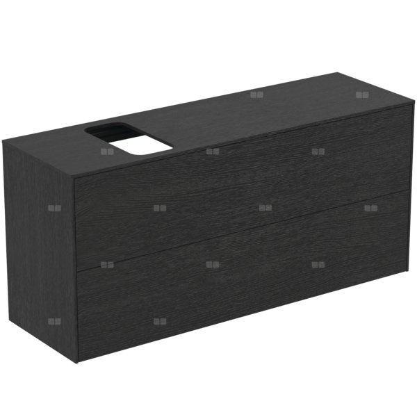 CONCA SZAFKA 120X37X55 2 DR+WTOP SMOK BC