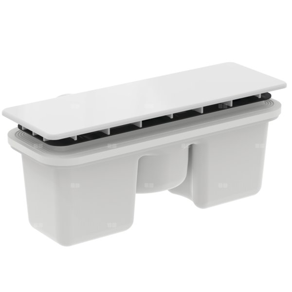 ULTRAFLAT NEW SYFON Z PROS. POKRYWĄ WHT