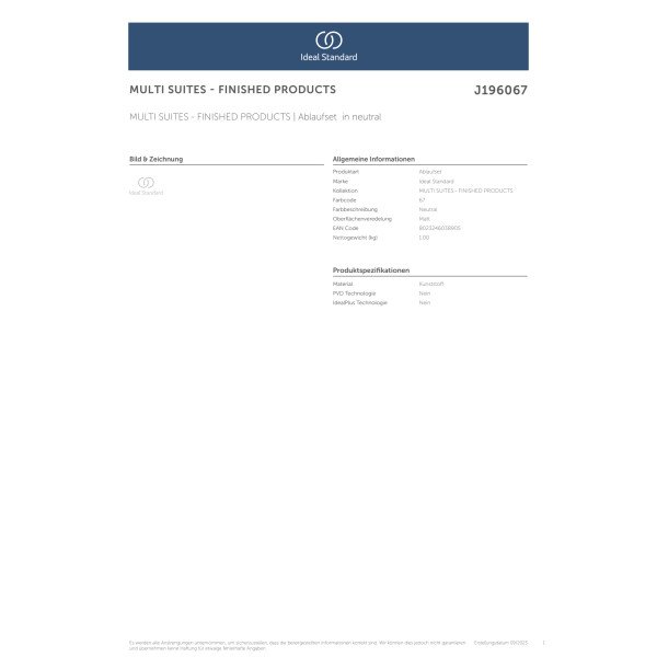 Zestaw odpadów - MULTI SUITES - FINISHED PRODUCTS