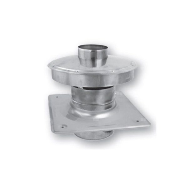 Końcówka pionowa uniwersalna FI80/125 ze stali nierdzewnej - Pakiet 6 szt.