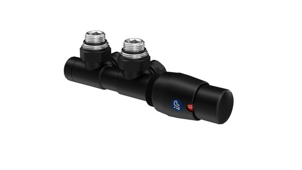 Zawór Z15 termostatyczny dual lewy C75 + złączki PEX