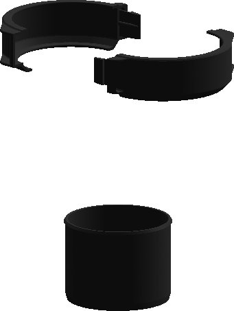 Złączka przejściowa PP-FLEX - fi60mm
